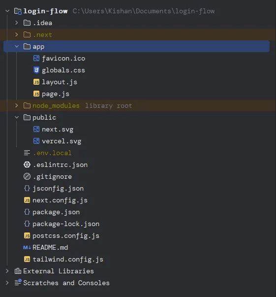 login structure