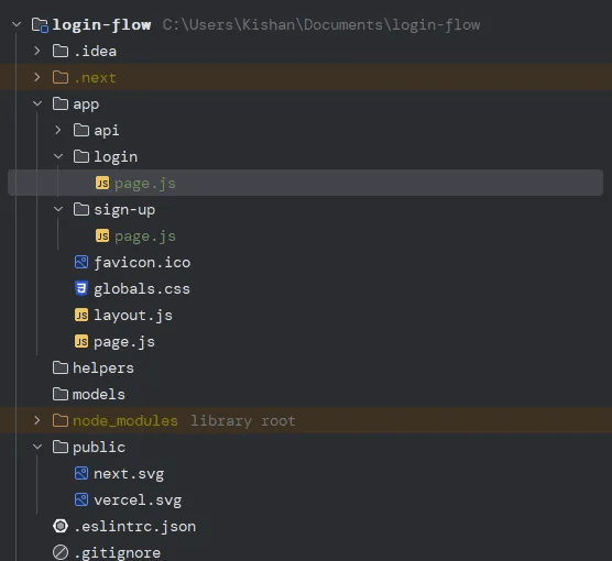 login structure
