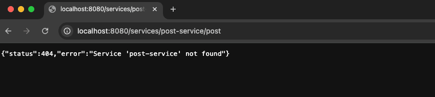 Error from gateway