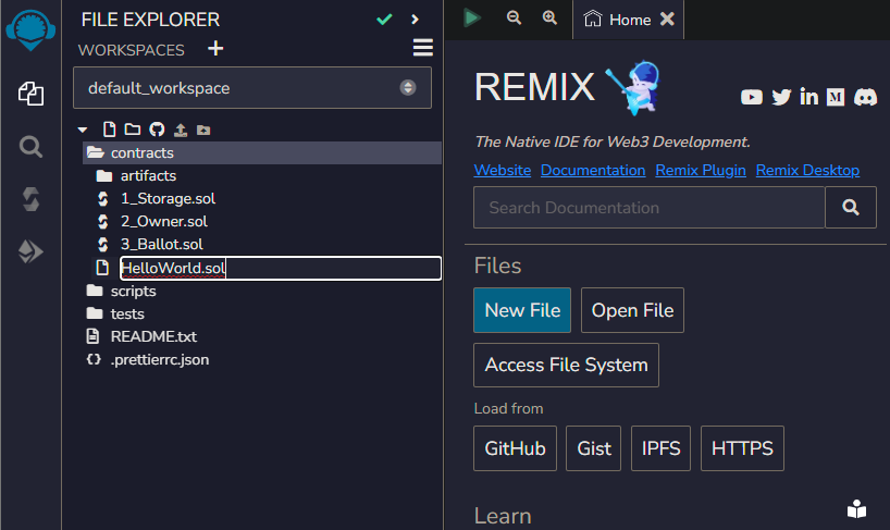 Remix Create New File